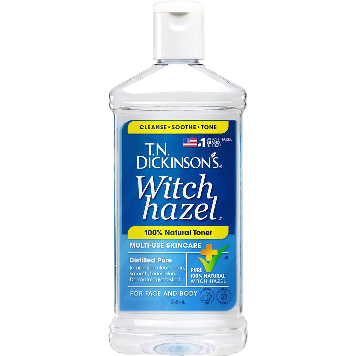 T n Dickinson s Toners Witch Hazel 240ml Woolworths