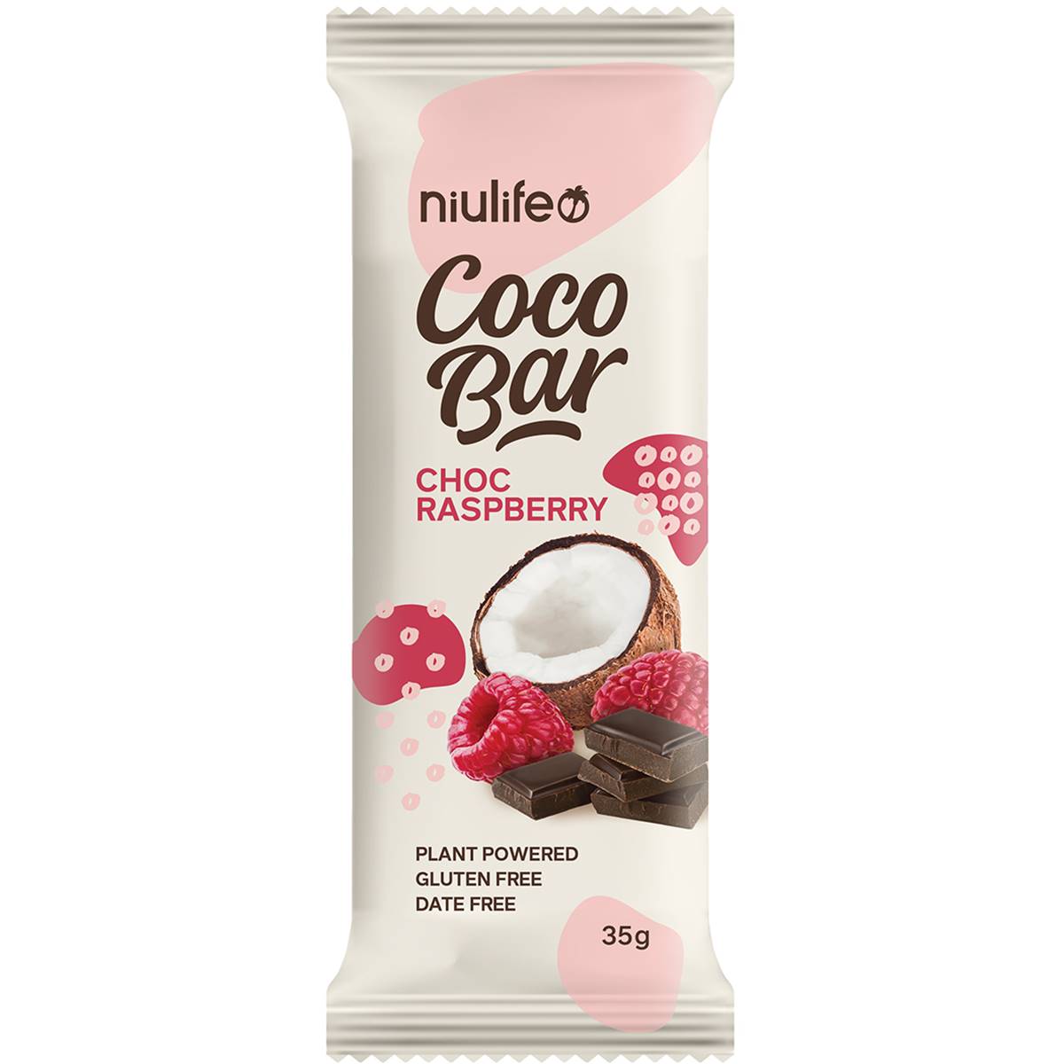 Niulife Coco Bar Chocolate Raspberry