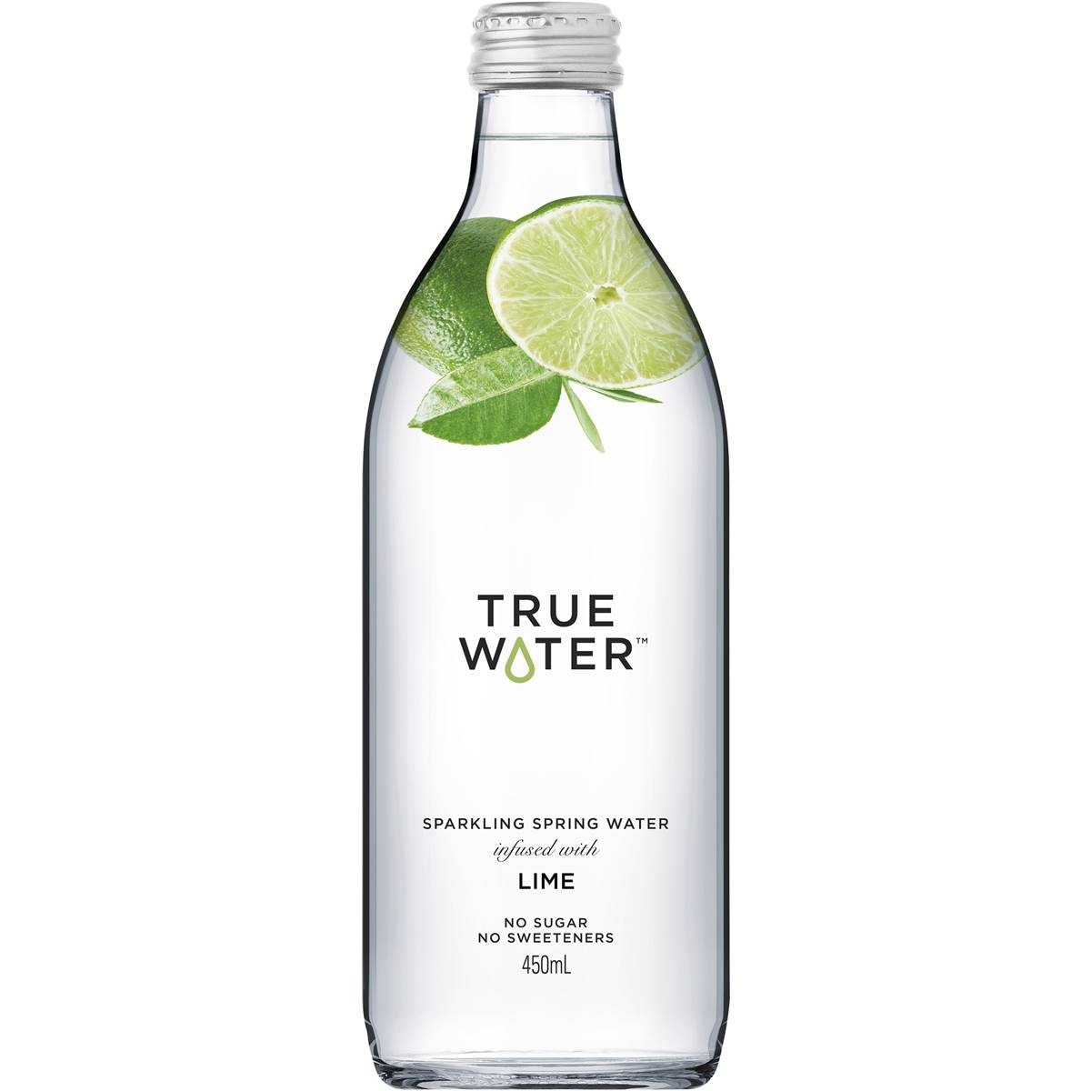 True Water Sparkling Spring Water Infused With Lime 450ml | Woolworths