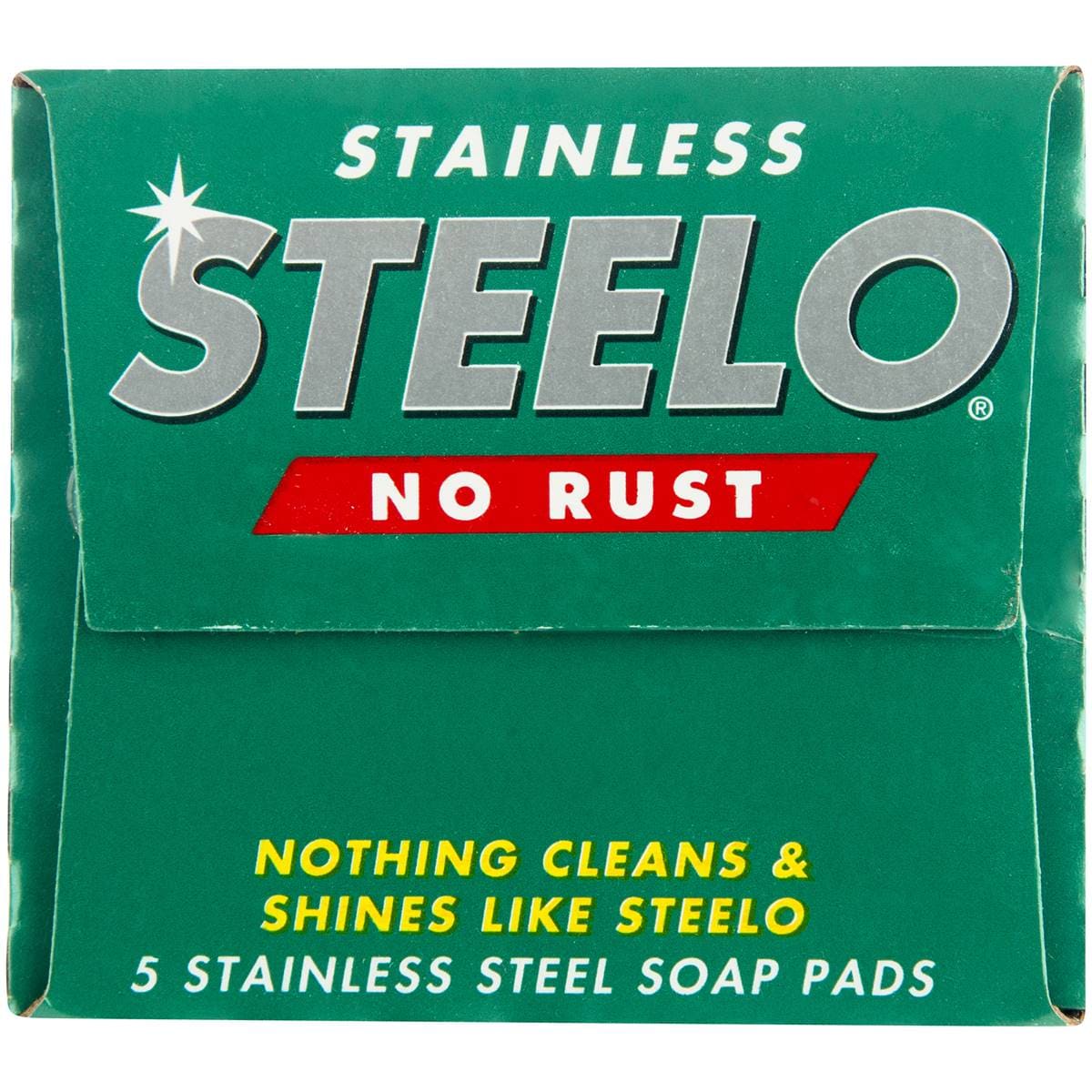 Steelo Stainless Steel Soap Pads 5 Pack Woolworths