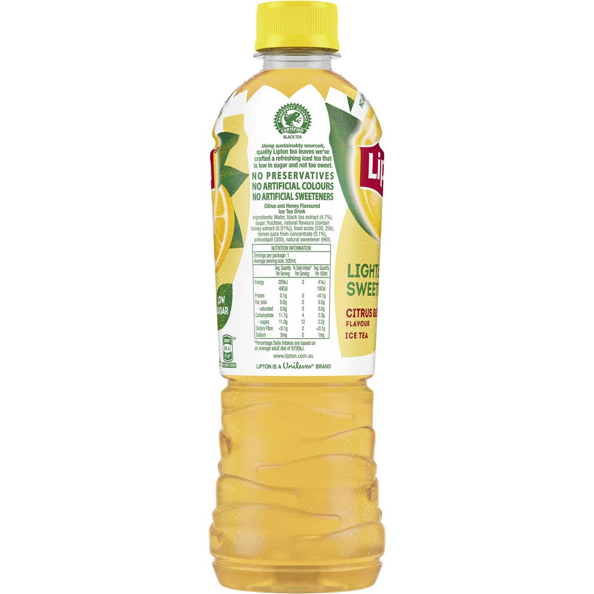 Lipton Ice Tea Low Sugar Iced Tea Peach & Nectarine Drink 1.5l Woolworths