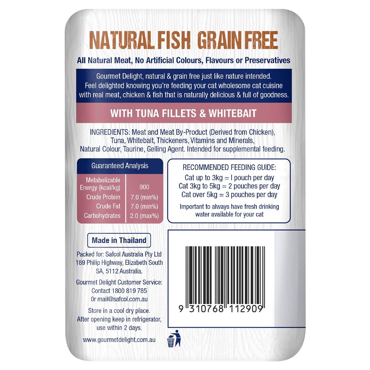 Gourmet Delight With Tuna Fillets Whitebait 80g Woolworths