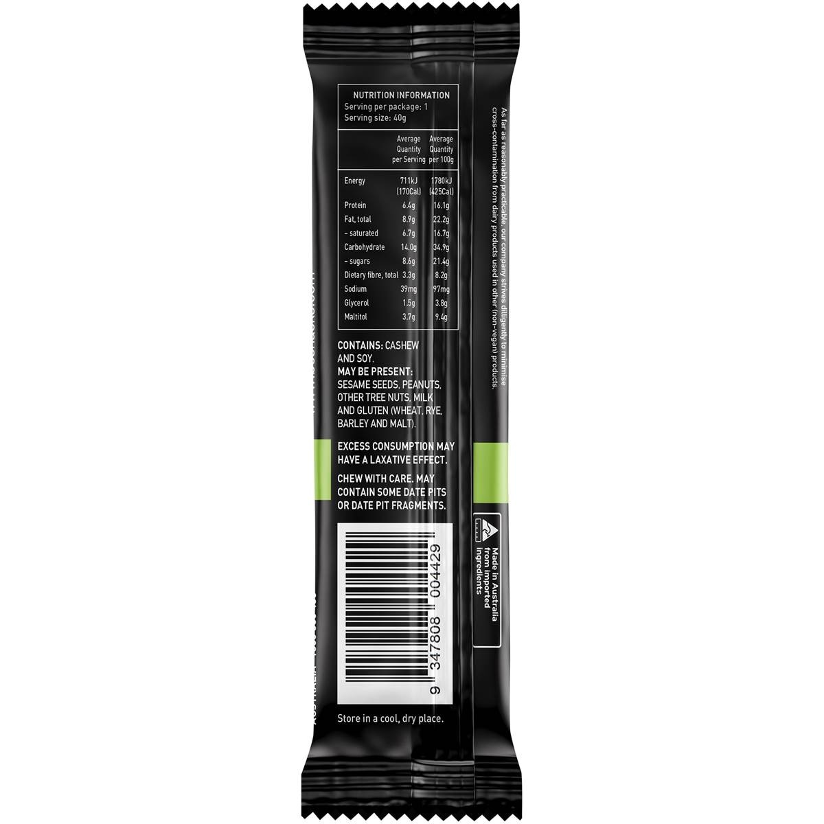 Bc Snacks Dark Chocolate Coconut Plant Based Protein Bar 40g | Woolworths