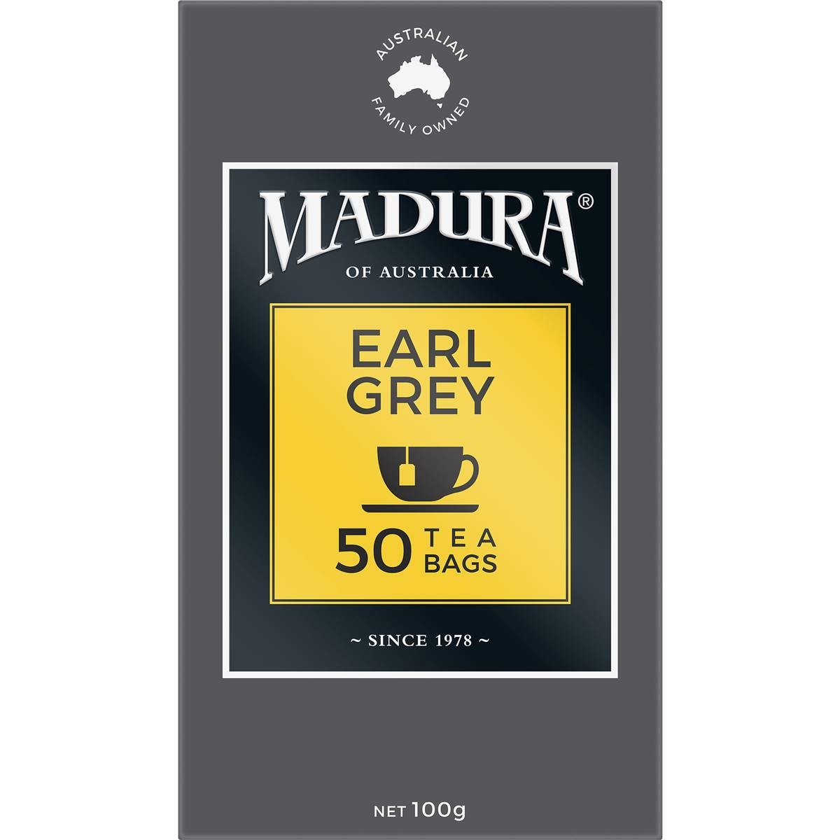 Madura Earl Grey Tea Bags 50 Pack 100g Woolworths