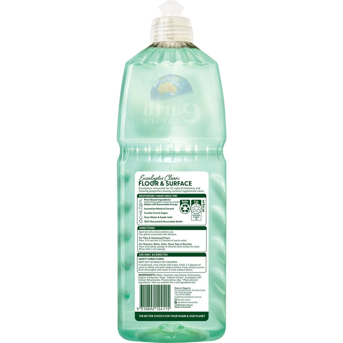 Earth Choice Floor Surface Cleaner 1l Woolworths