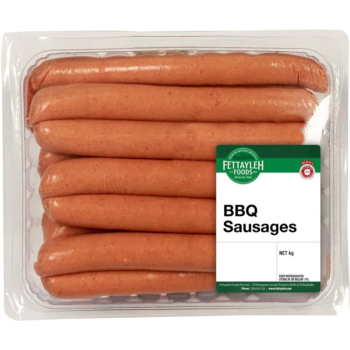 Fettayleh Foods Bbq Sausages 1kg Woolworths