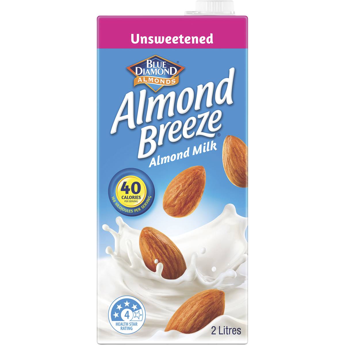 Almond Breeze Blue Diamond Unsweetened Almond Milk 2l | Woolworths