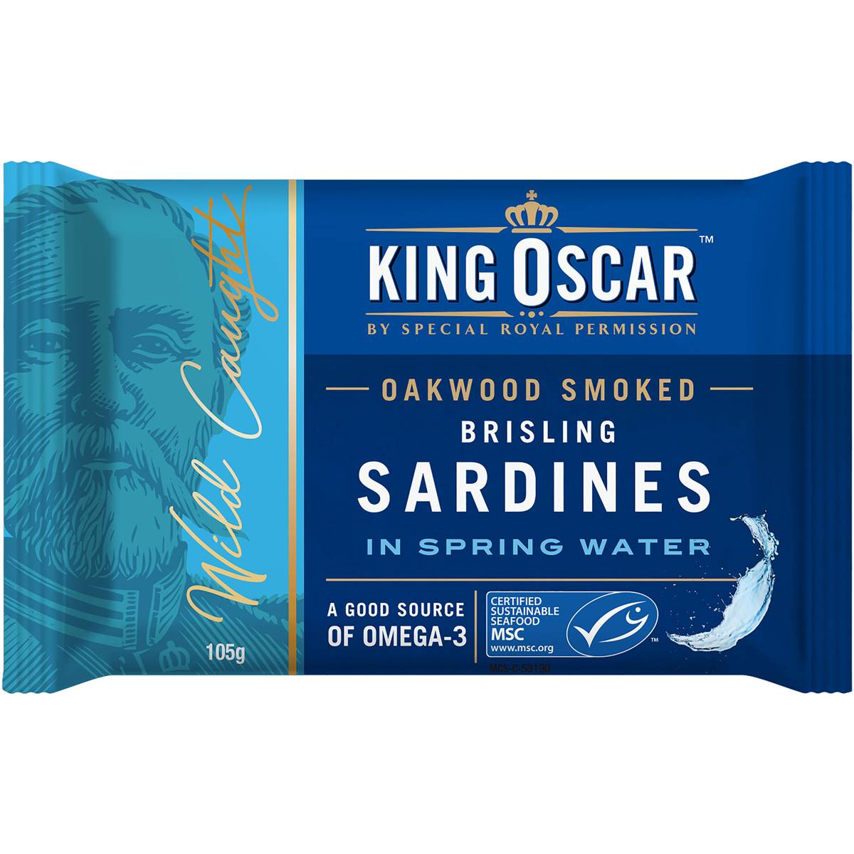 King Oscar Sardines In Springwater 105g Woolworths