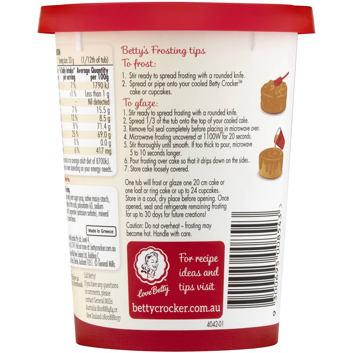 Betty Crocker Salted Caramel Frosting 400g Woolworths