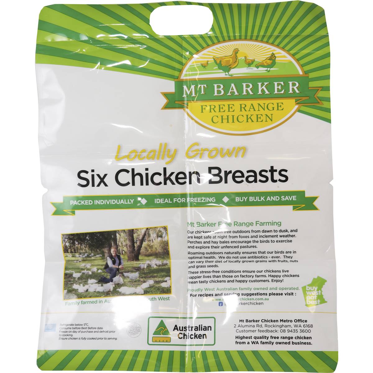 Mt Barker Free Range Chicken Breast Fillets 1.2kg 1.6kg Woolworths