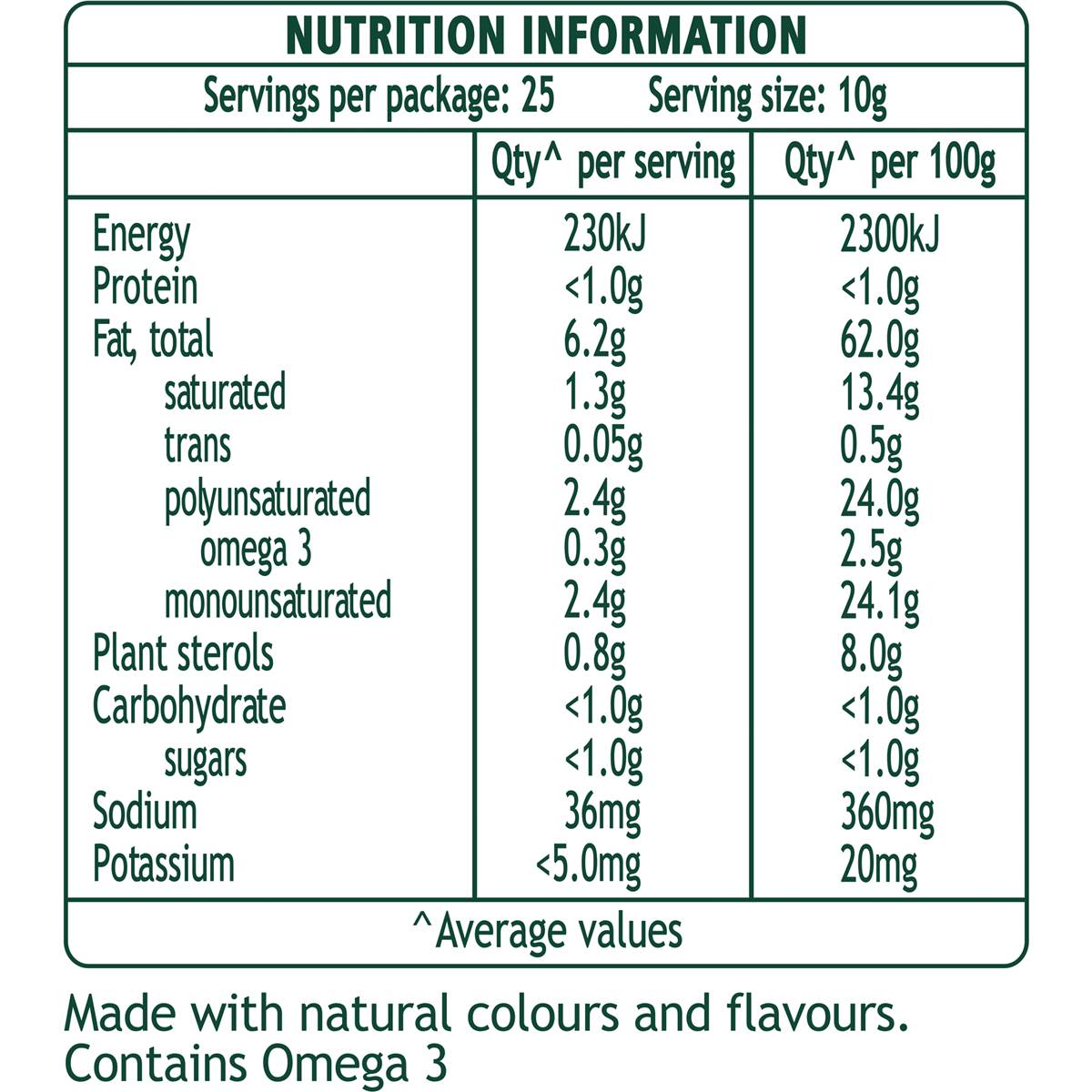 Flora Proactiv Cholesterol Lowering Margarine Spread Original 250g