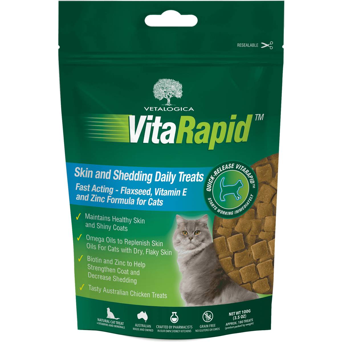 Vitarapid Skin And Coat Daily Treats For Cats