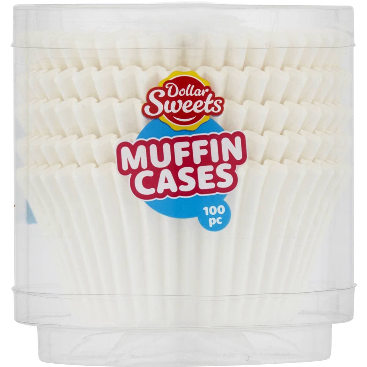 Dollar Sweets White Muffin Case 100 Pack Woolworths