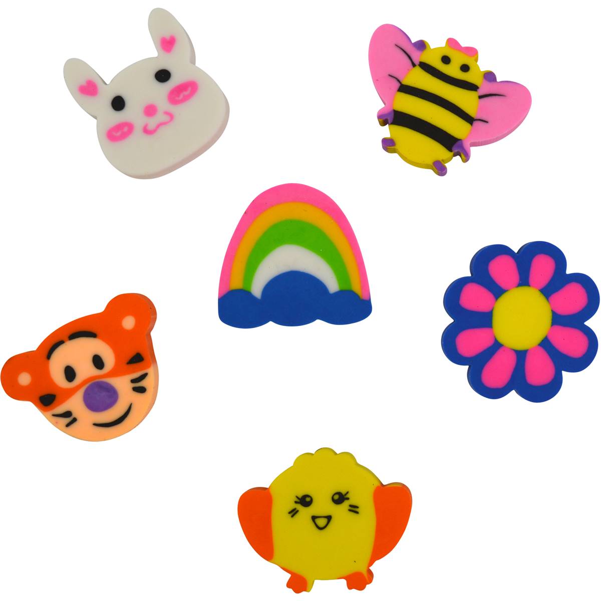 Easter Novelty Erasers 6 Pack Woolworths