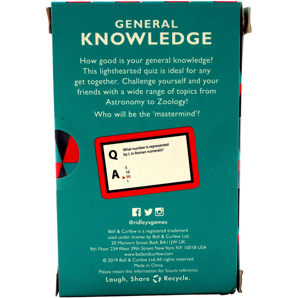 Ridleys General Knowledge Trivia Game Each Woolworths