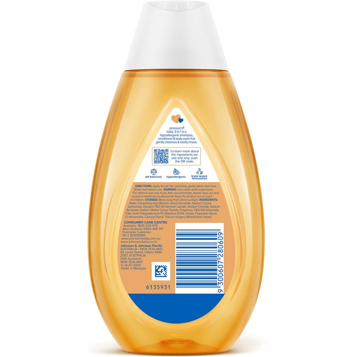 Johnson & Johnson Baby Shampoo & Conditioner 200ml Woolworths