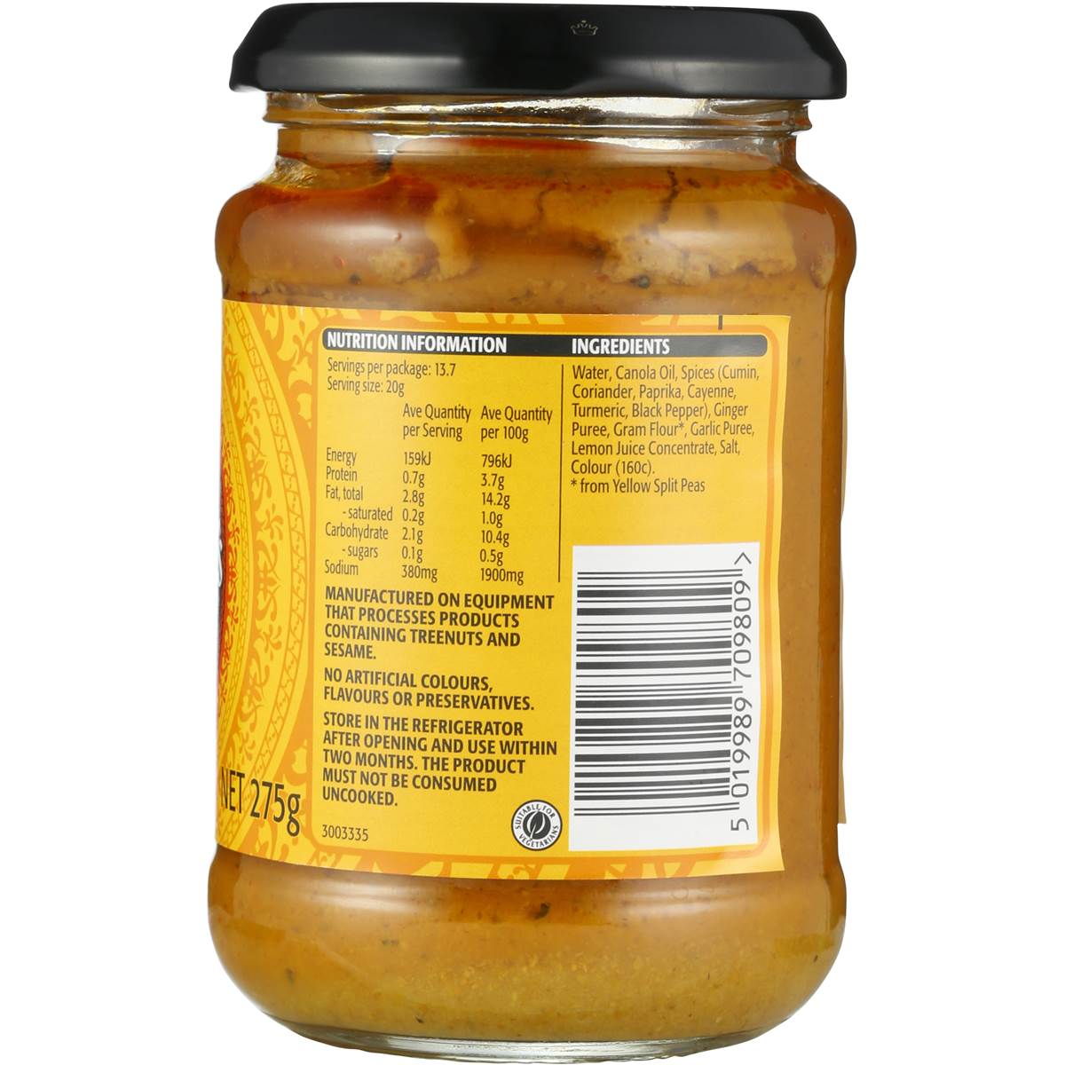 Sharwoods Paste Tikka Masala Medium 275g | Woolworths