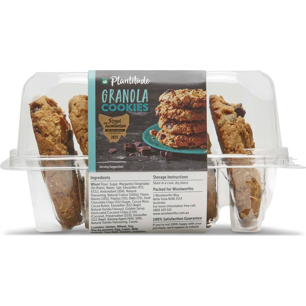 Woolworths Plantitude Granola Cookies 5 Pack Woolworths