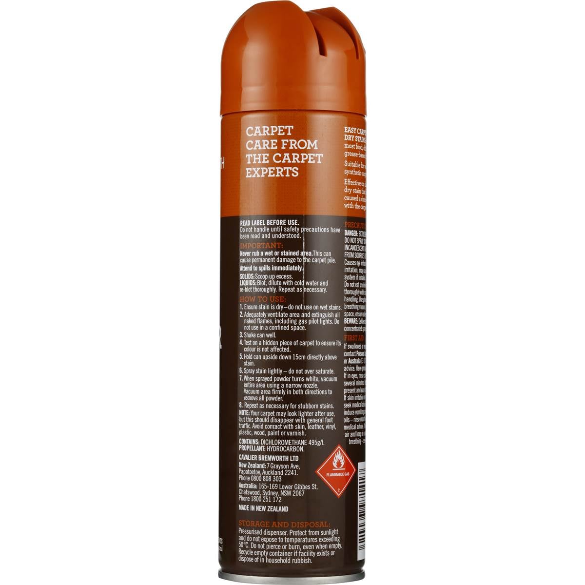 Cavalier Bremworth Floor Carpet Stain Remover 350g Woolworths