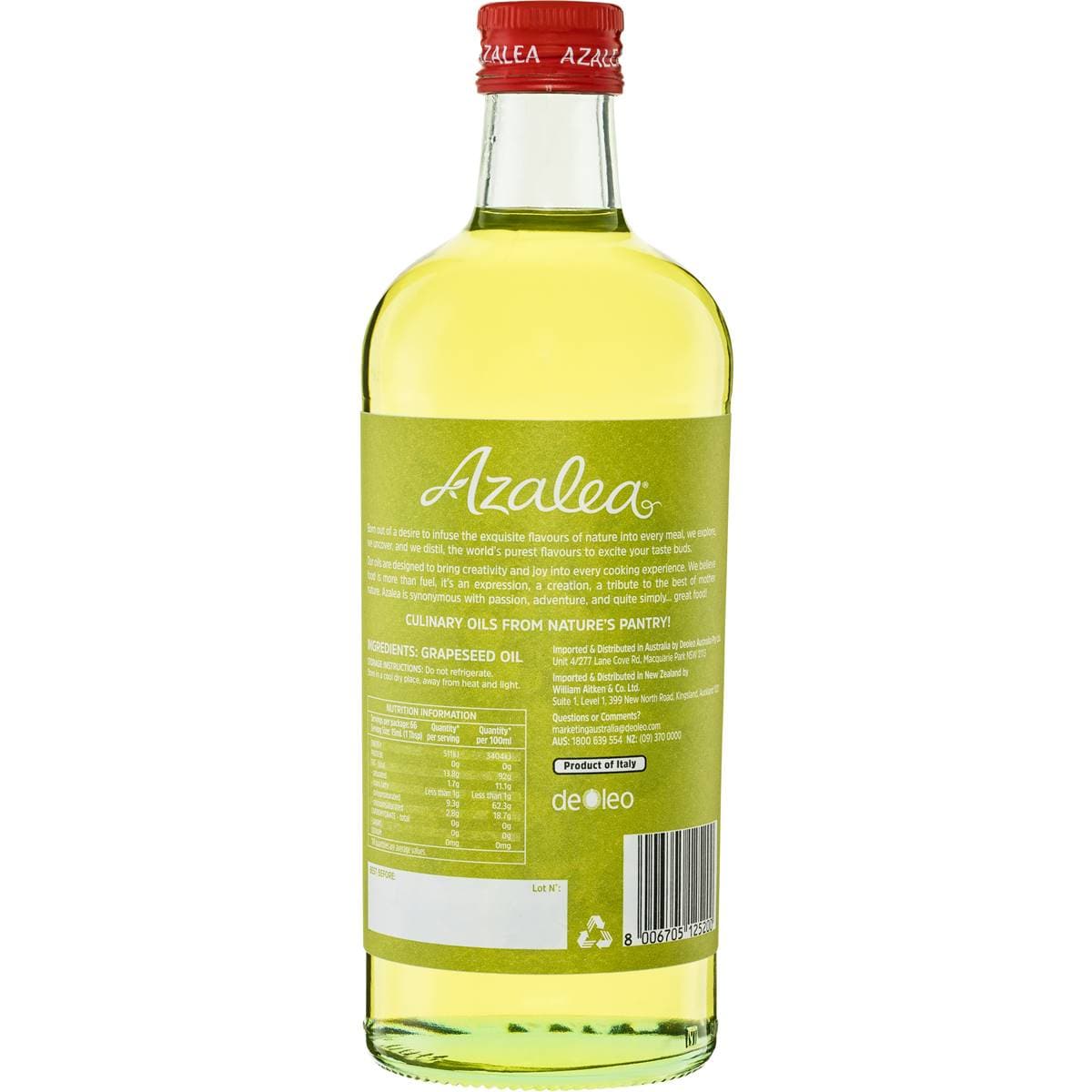 Azalea Grape Seed Oil 1l Woolworths