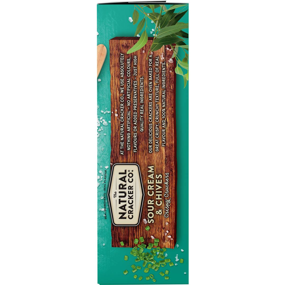 The Natural Cracker Co. Sour Cream & Chives Crispy Crackers 160g