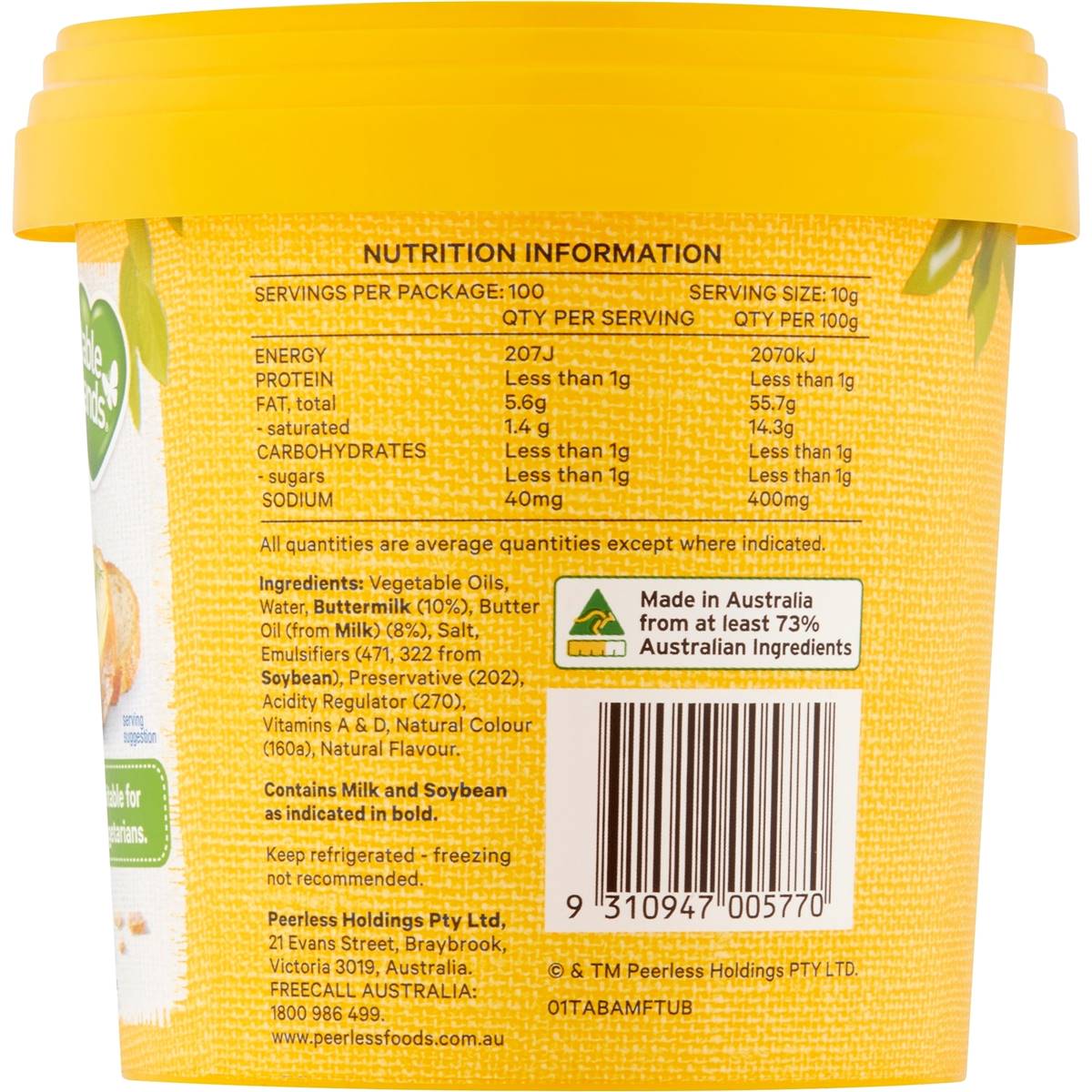 Tablelands Buttery Spread 1kg Woolworths