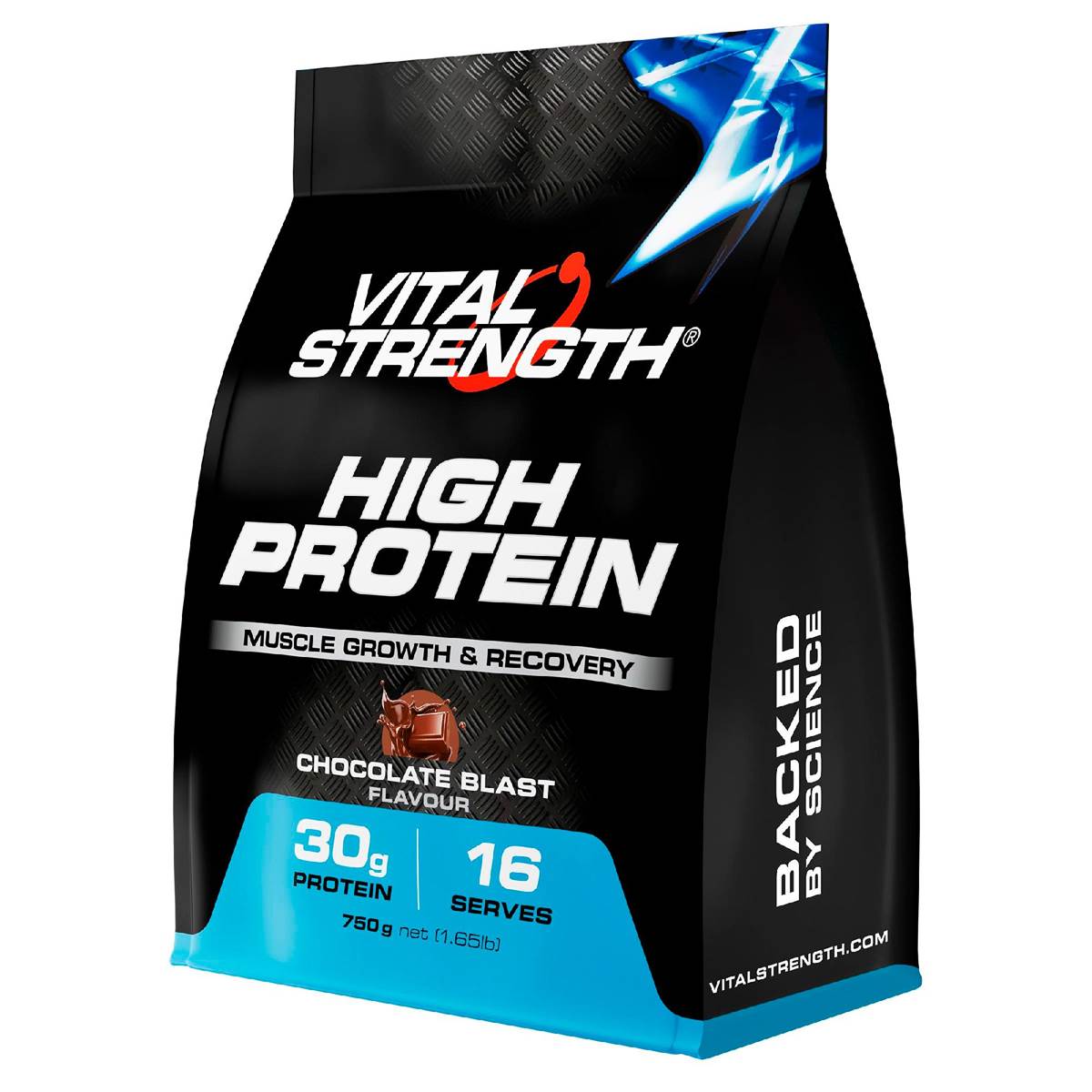 Vital Strength High Protein Powder Chocolate Muscle Growth & Recovery