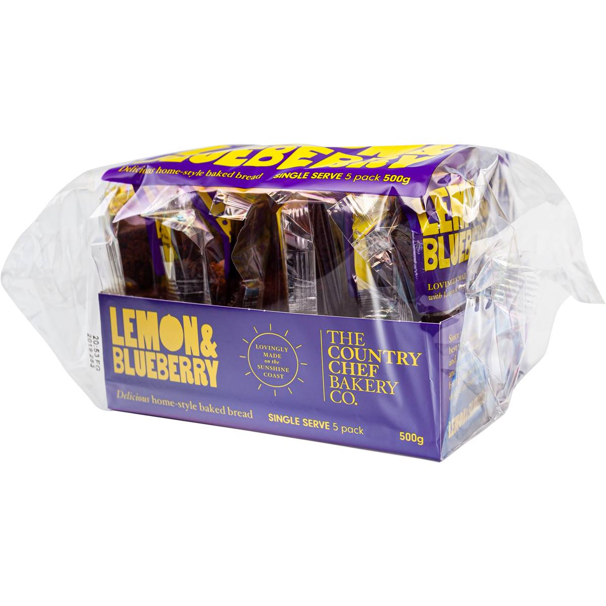 Country Chef Lemon & Blueberry Loaf Slices 5 Pack | Woolworths