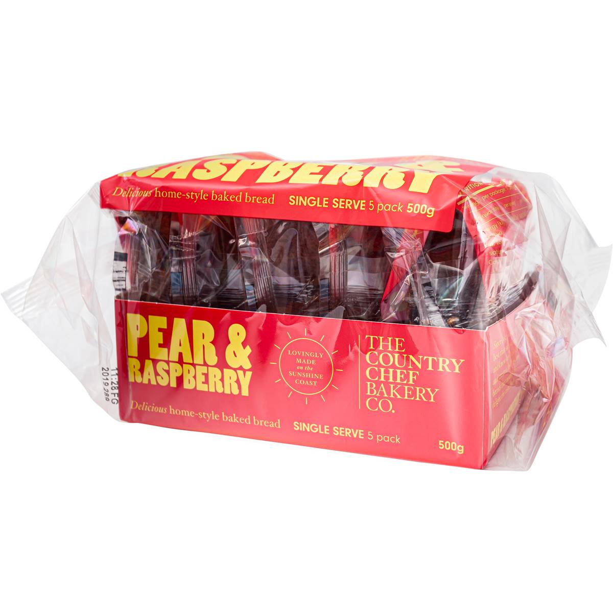 Country Chef Pear & Raspberry Loaf Slices 5 Pack | Woolworths
