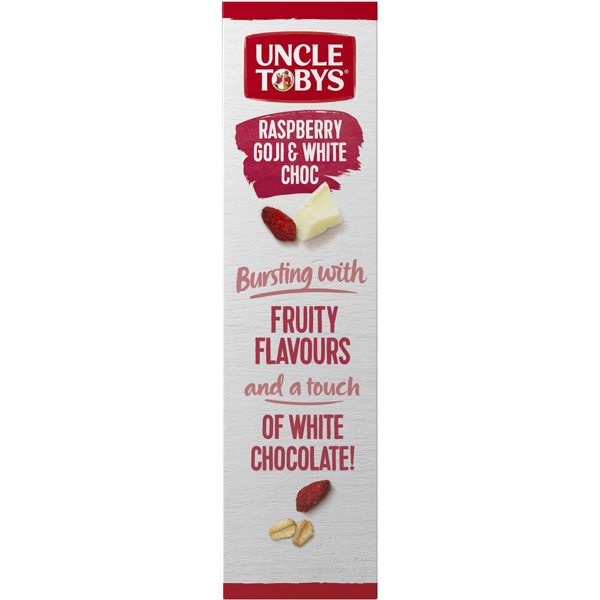 Uncle Tobys Raspberry Goji & White Chocolate Muesli Bar 5 Pack Woolworths