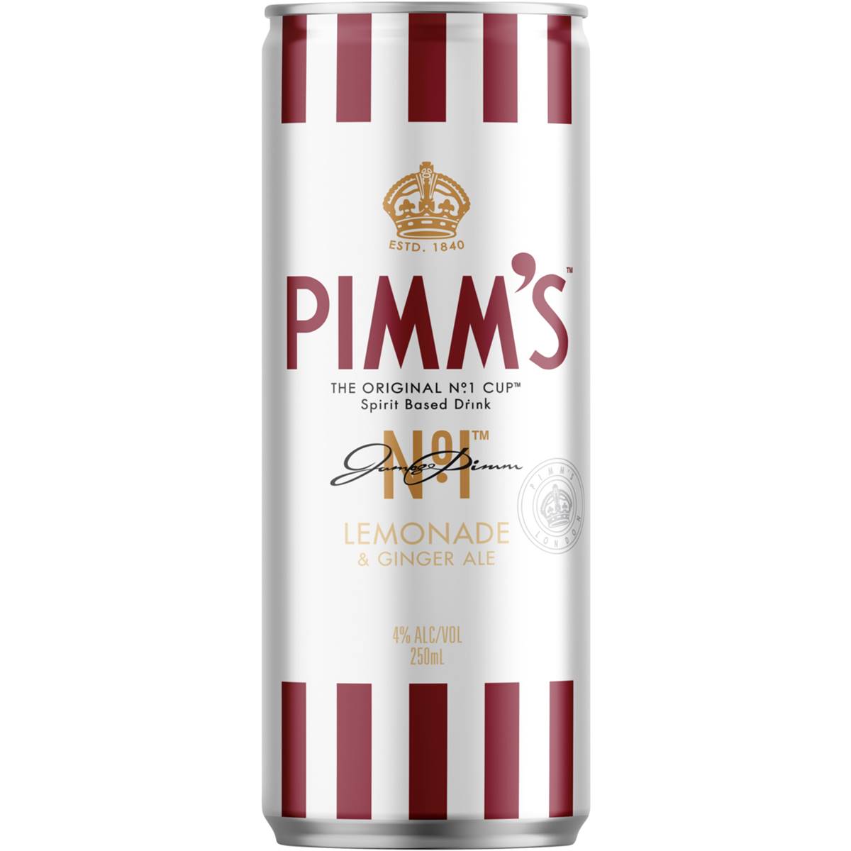 Pimm's & Lemonade Can 250ml Woolworths