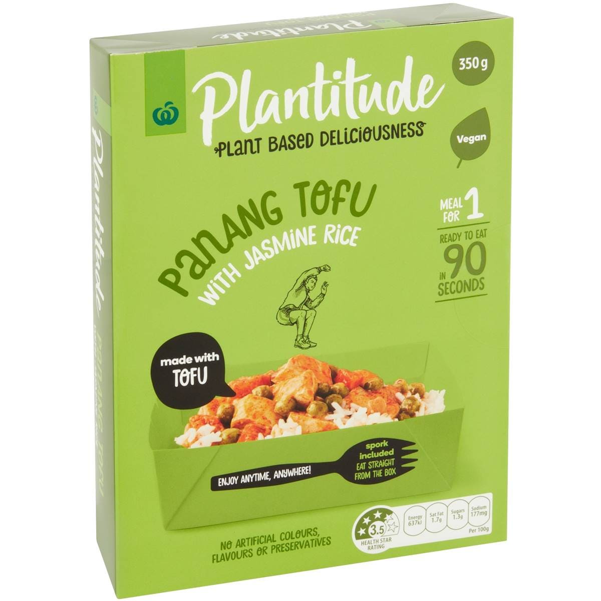 Woolworths Panang Tofu With Rice Meal 350g Woolworths