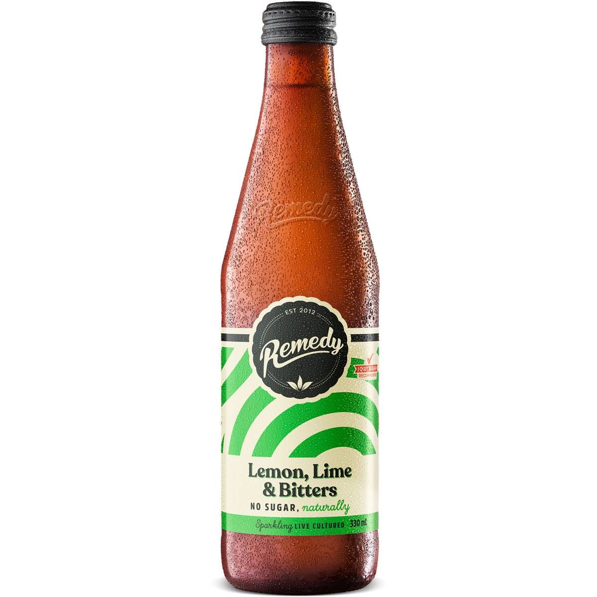 Remedy Soda Lemon Lime & Bitters 330ml Woolworths