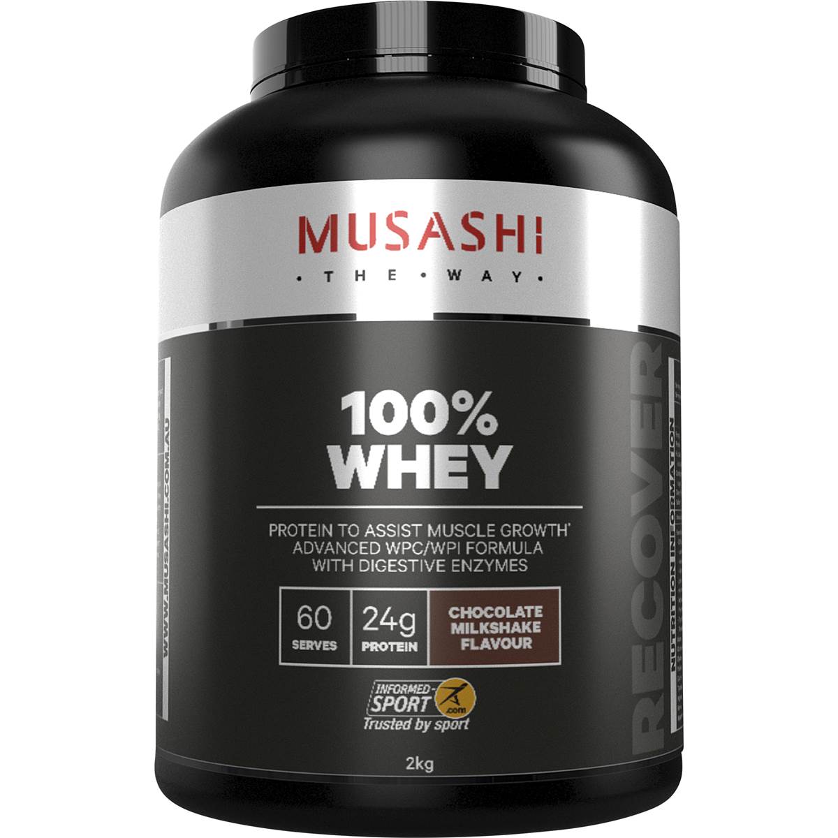 Musashi 100% Whey Choc Milkshake Powder