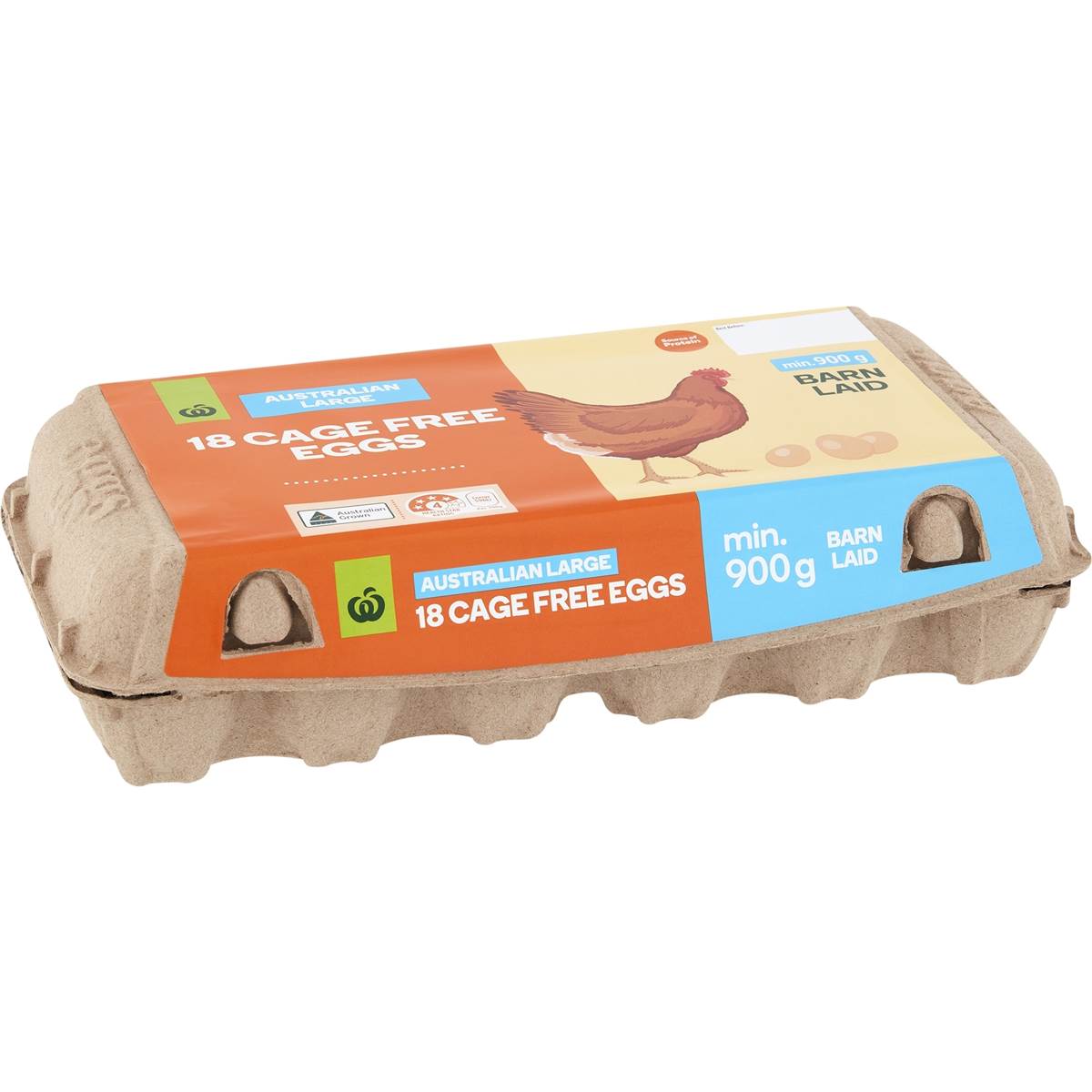 Woolworths 18 Large Cage Free Eggs 900g | Woolworths