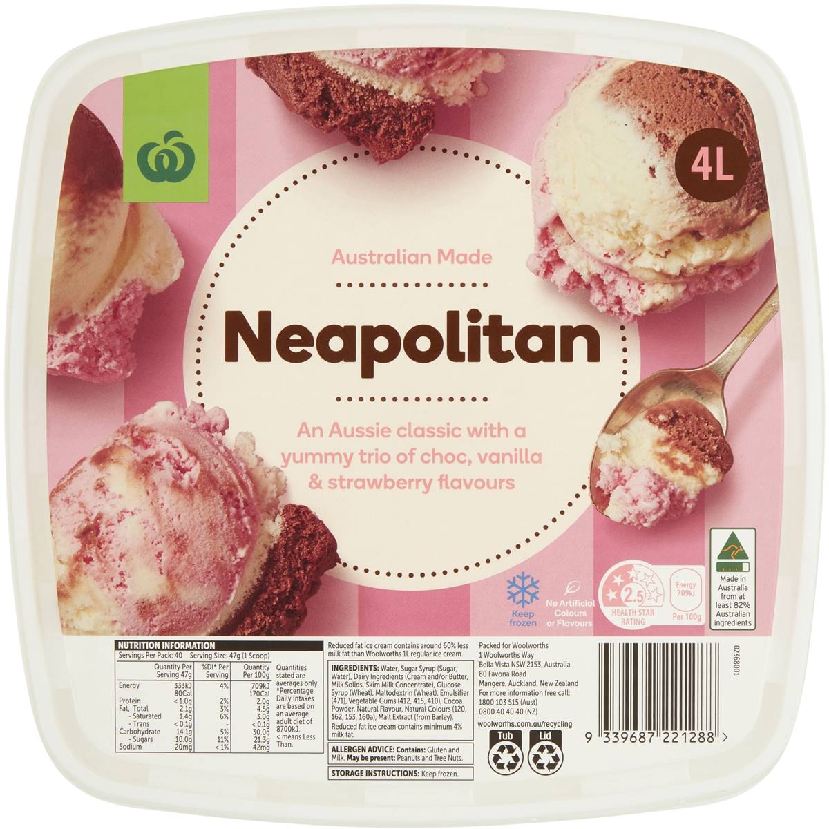 neapolitan chocolate ice cream