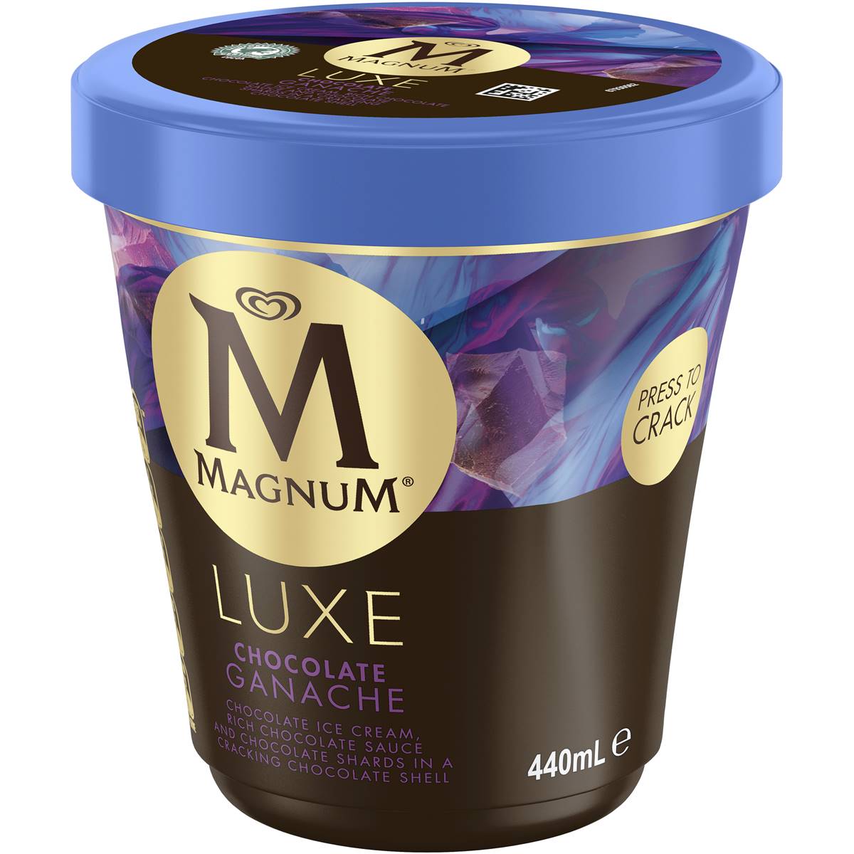 Streets Magnum Luxe Chocolate Ganache Tub 440ml 