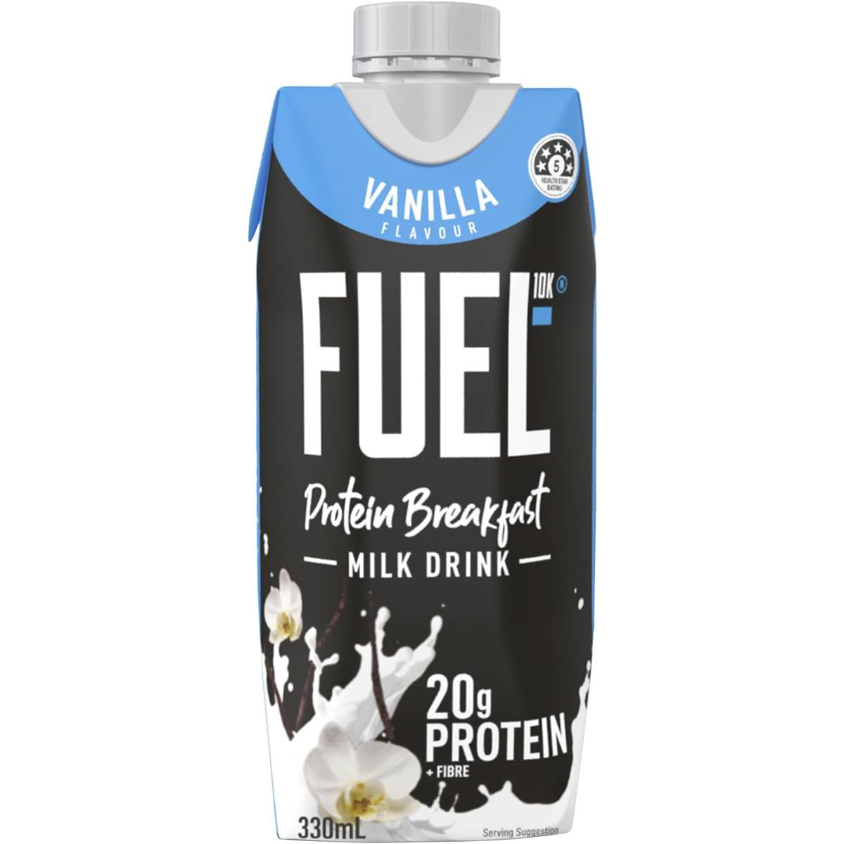 Fuel10k Protein Liquid Breakfast Drink Vanilla 330ml Woolworths