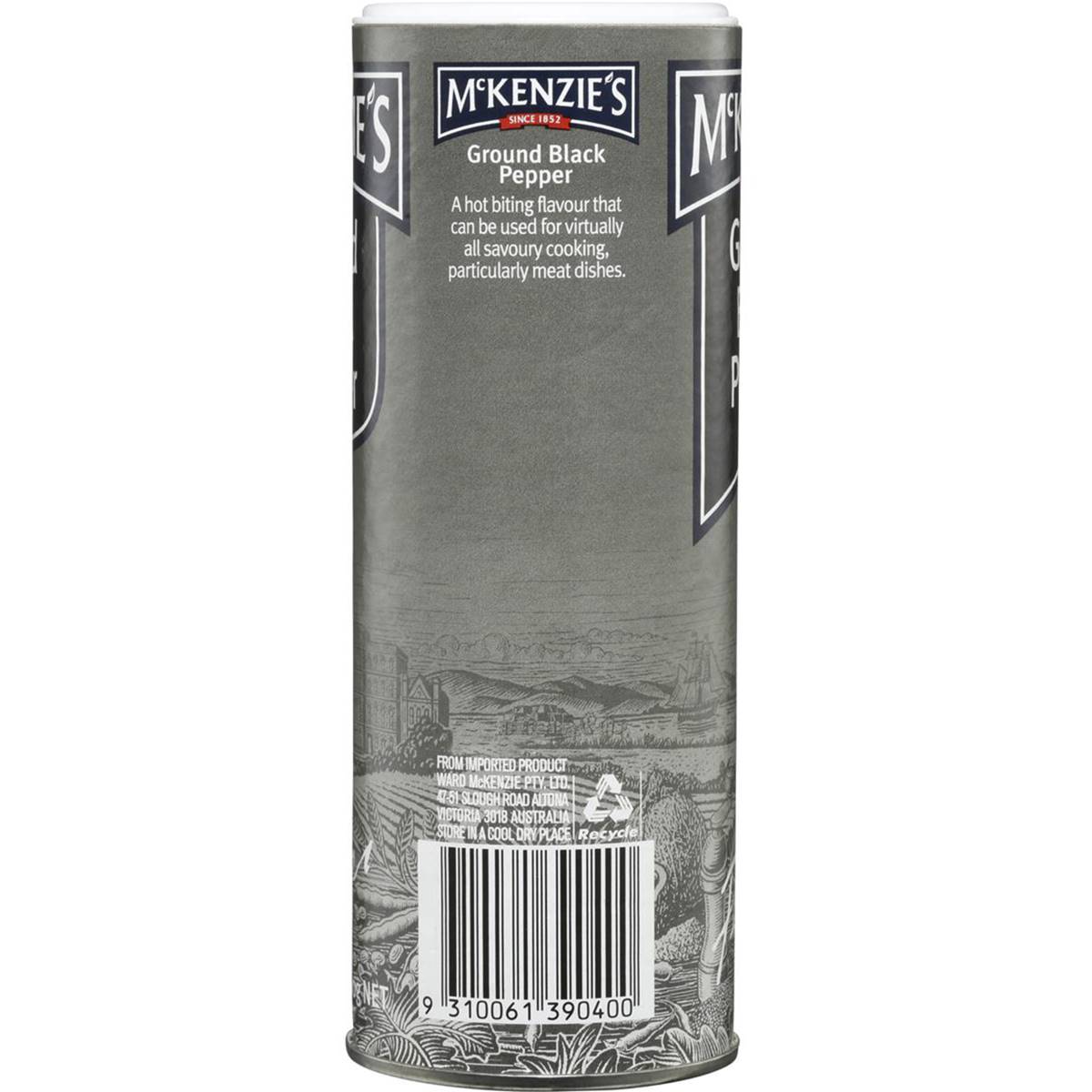 Mckenzie's Pepper Black Ground 100g Woolworths