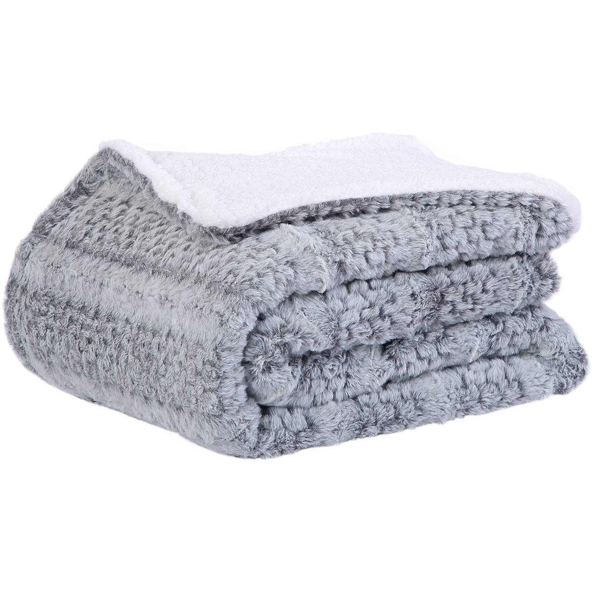 Inspire Texture Throw 1.2m X 1.5m Grey Each | Woolworths