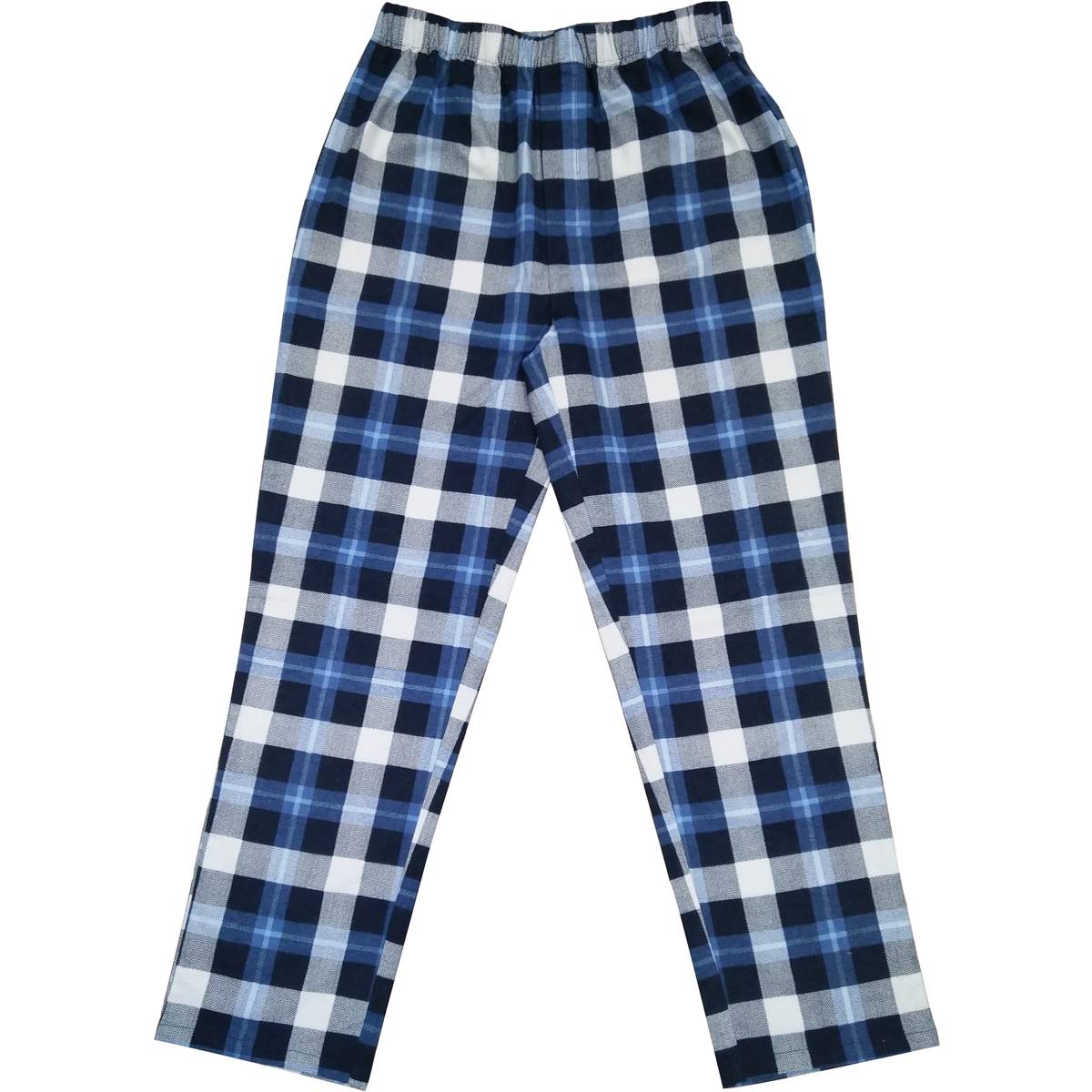 For Him Flannelette Pants Blue Check 
