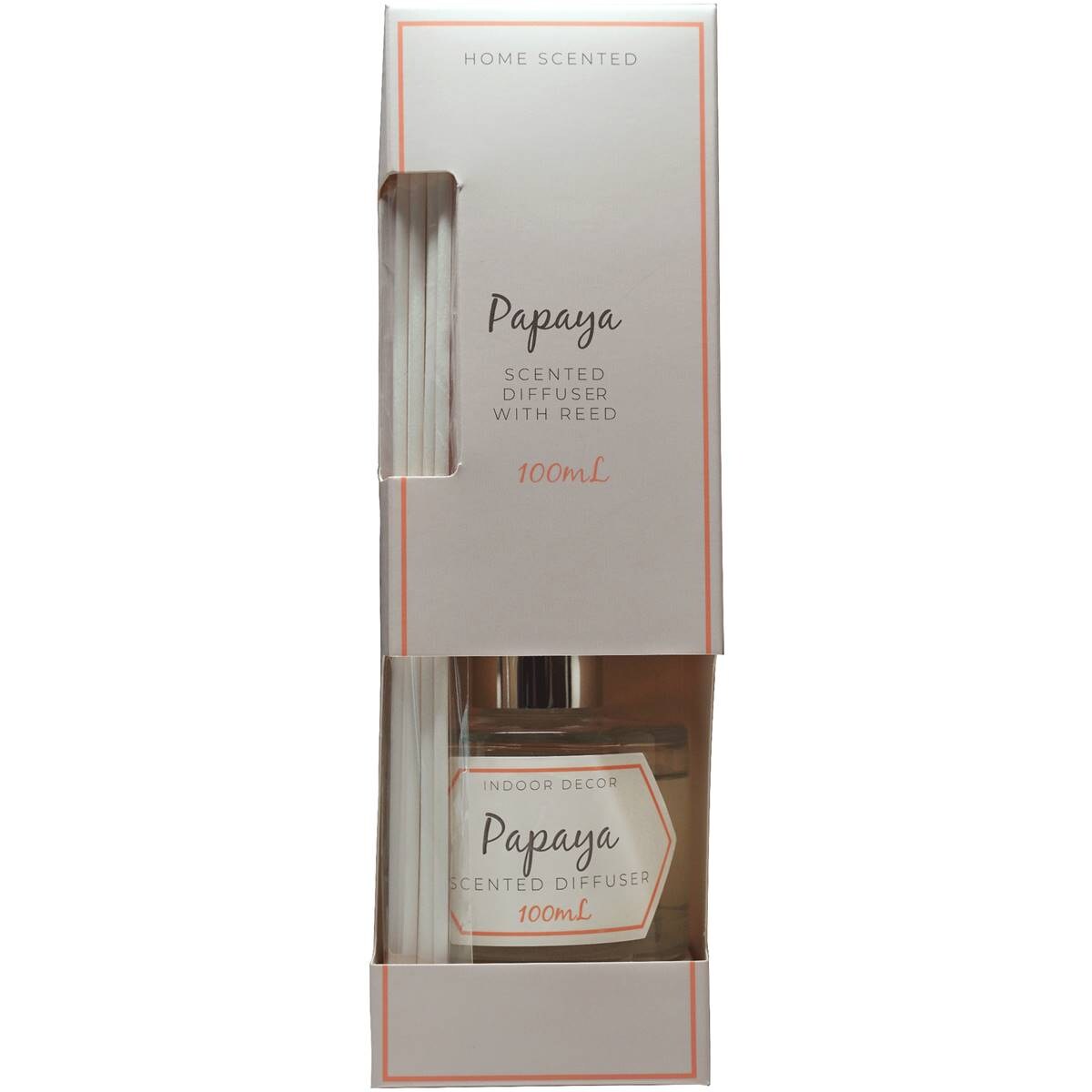 Inspire Papaya Scented Diffuser With Reeds 100ml Woolworths