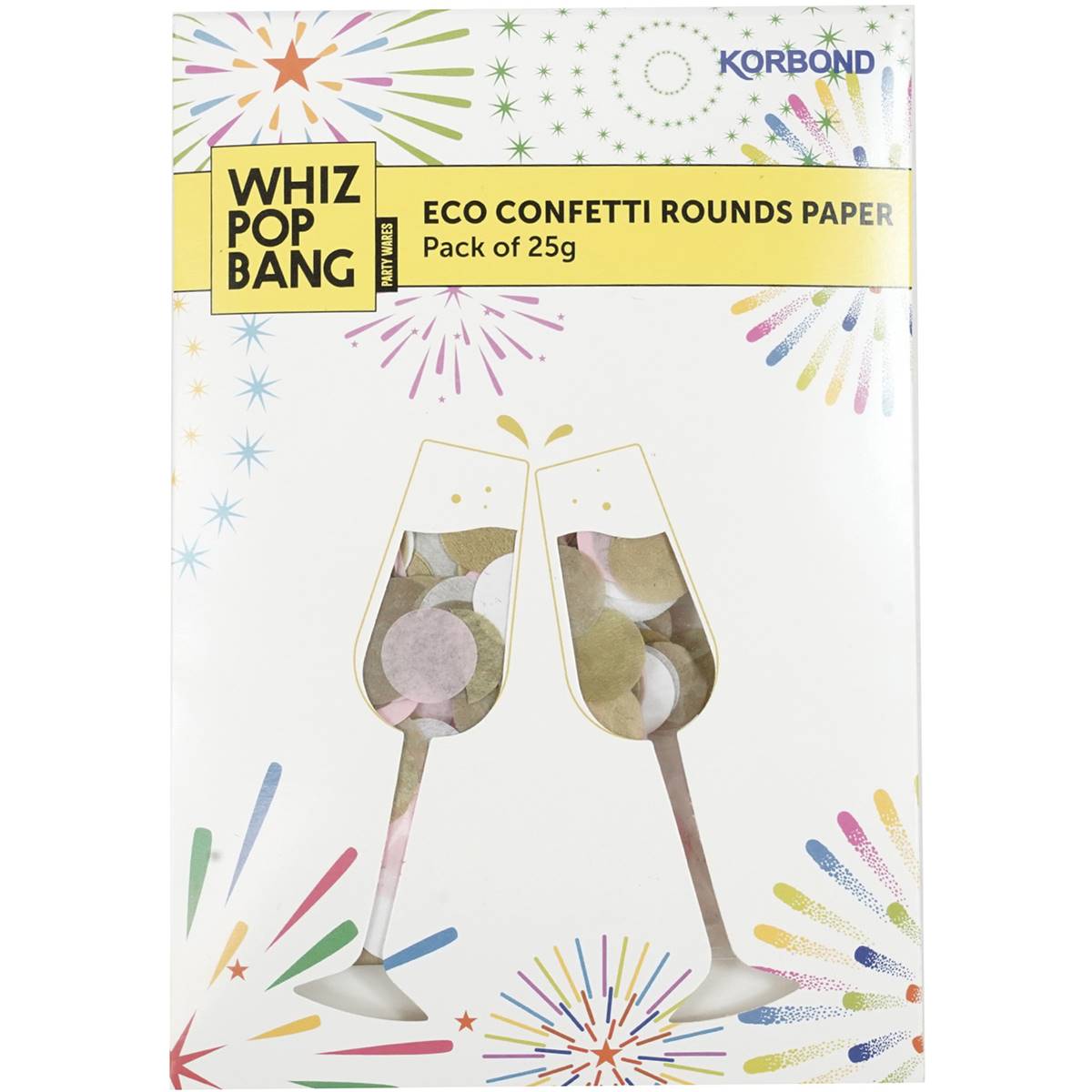 Korbond Whiz Pop Bang Eco Confetti Rounds Paper