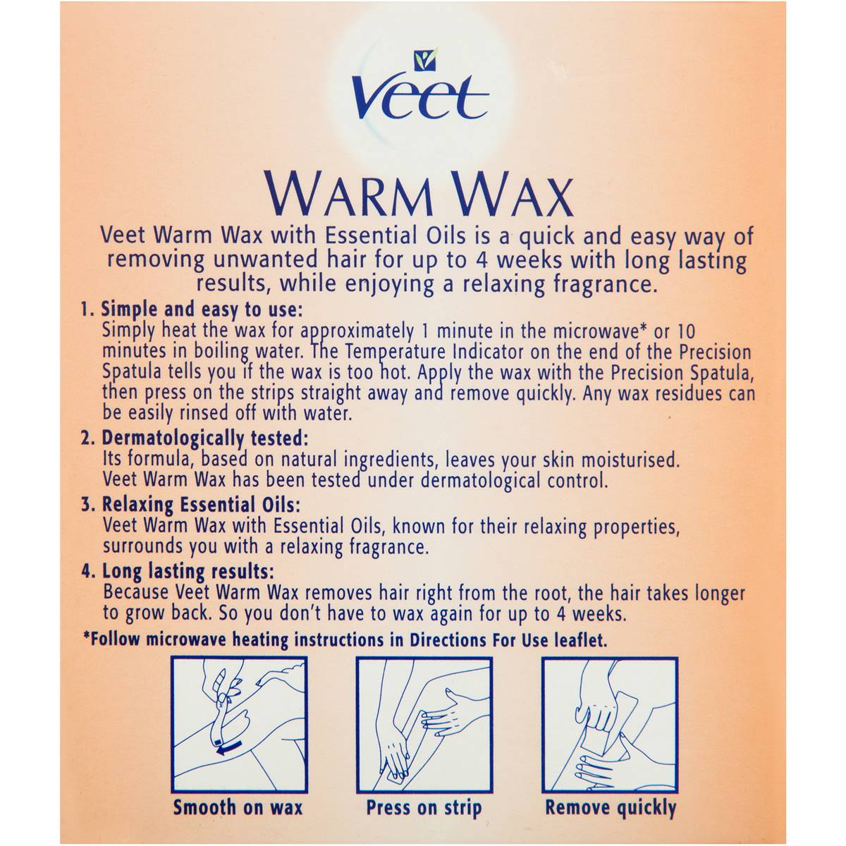 Veet Hair Removal Wax Warm 375g Woolworths