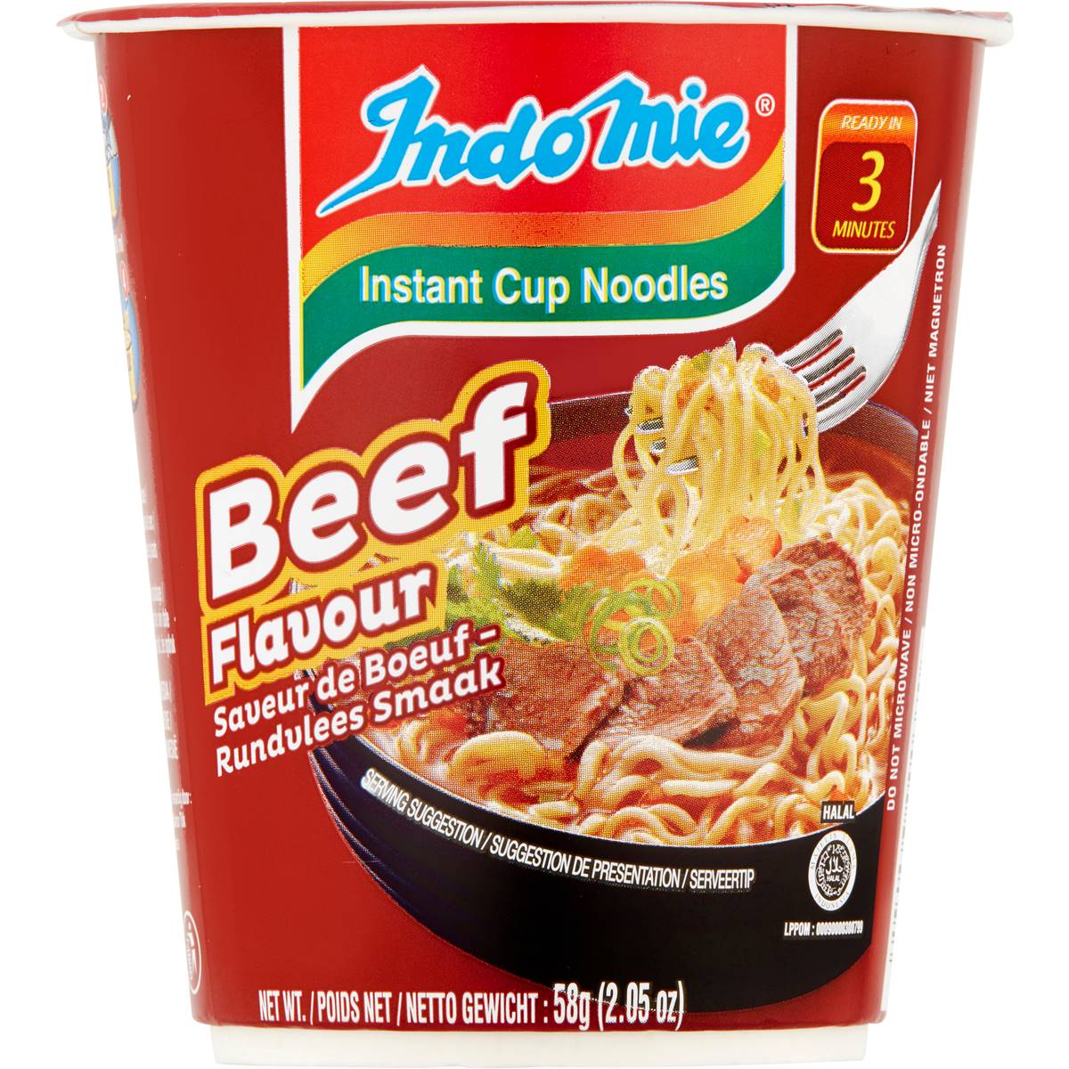 Indomie Beef Noodle Cups Each | Woolworths