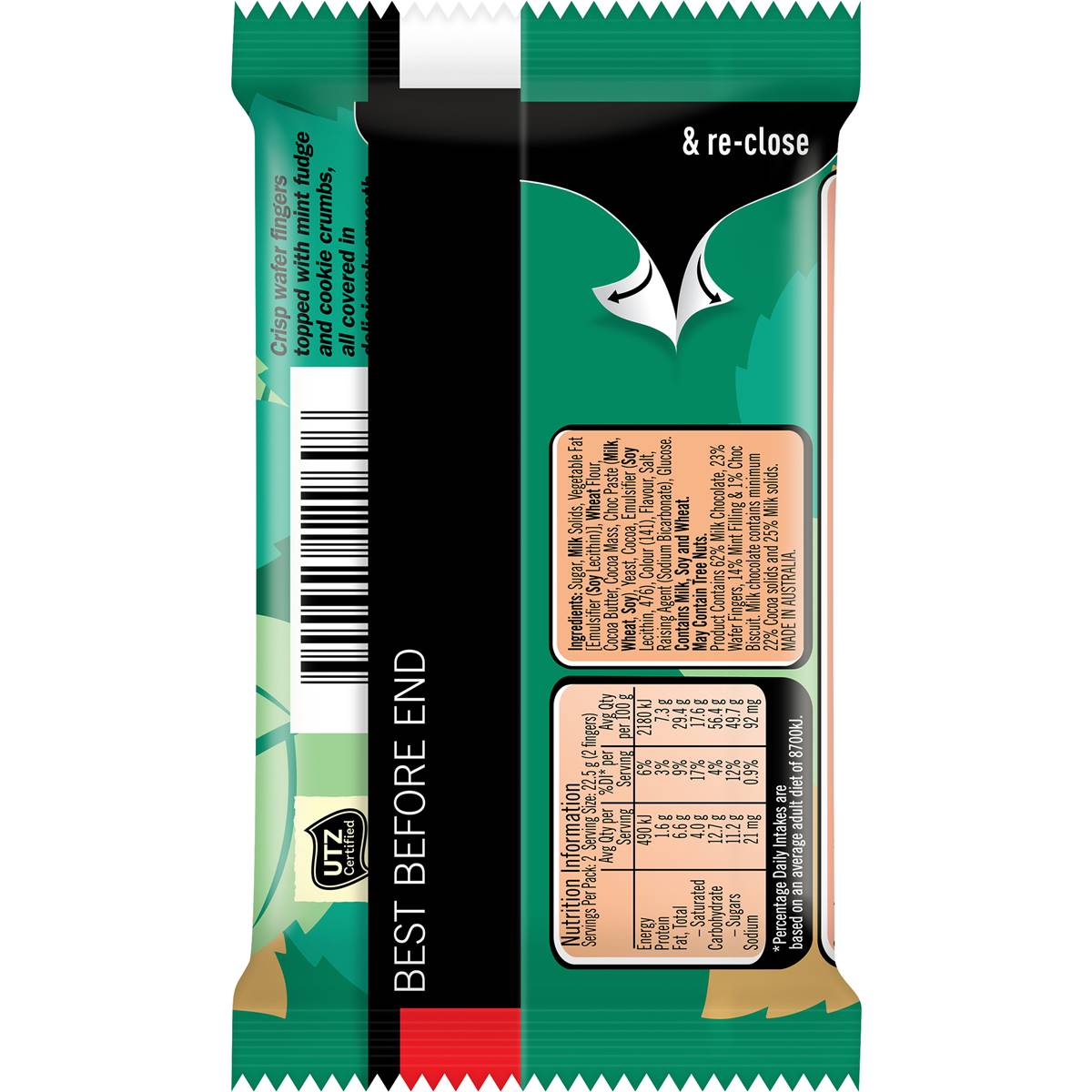 Kitkat Mint Chocolate Fudge 45g Woolworths