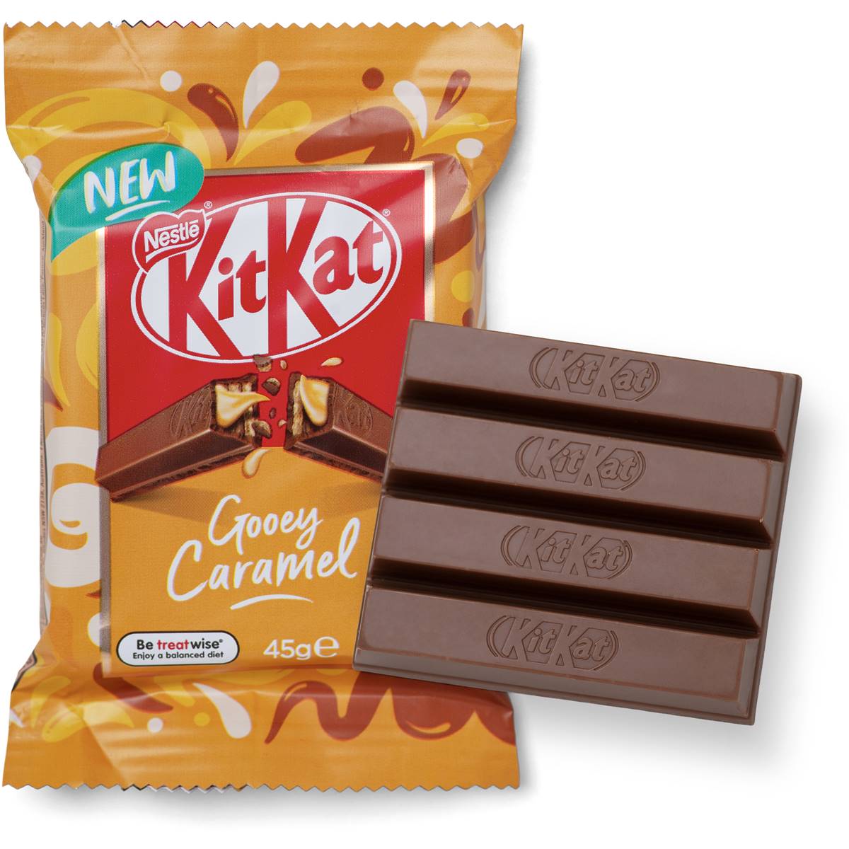 Kitkat Gooey Caramel 45g Woolworths