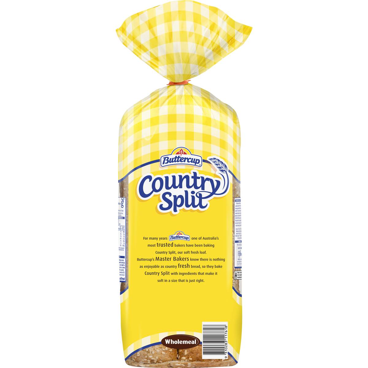 Buttercup Country Split Wholemeal Bread 450g Woolworths