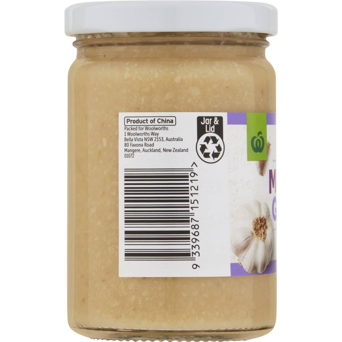 Woolworths Minced Garlic 250g Woolworths