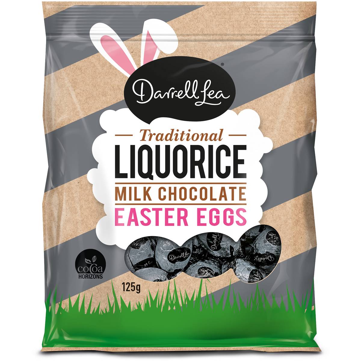 Darrell Lea Traditional Liquorice Milk Chocolate Easter Eggs 125g